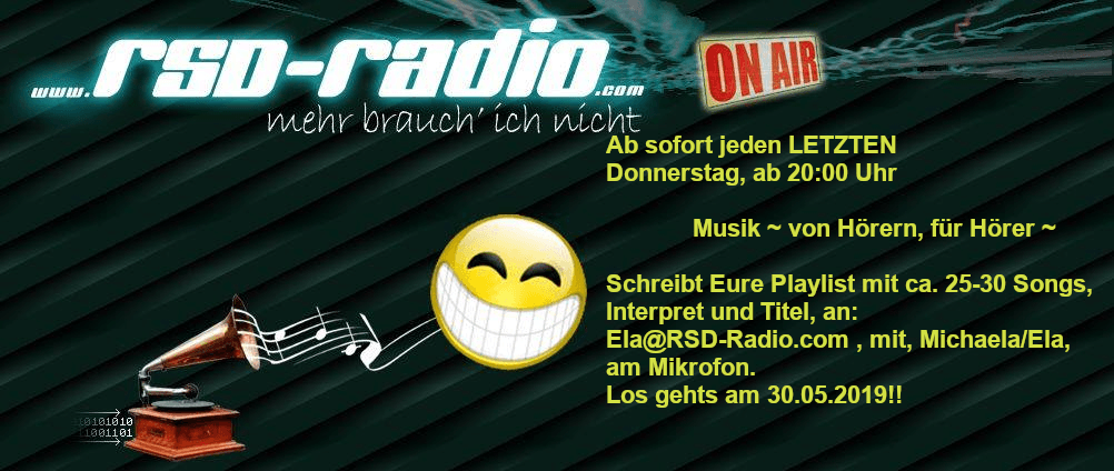 NEU!!! - Bei RSD Radio! - Musik ~ von Hörern für Hörer ~